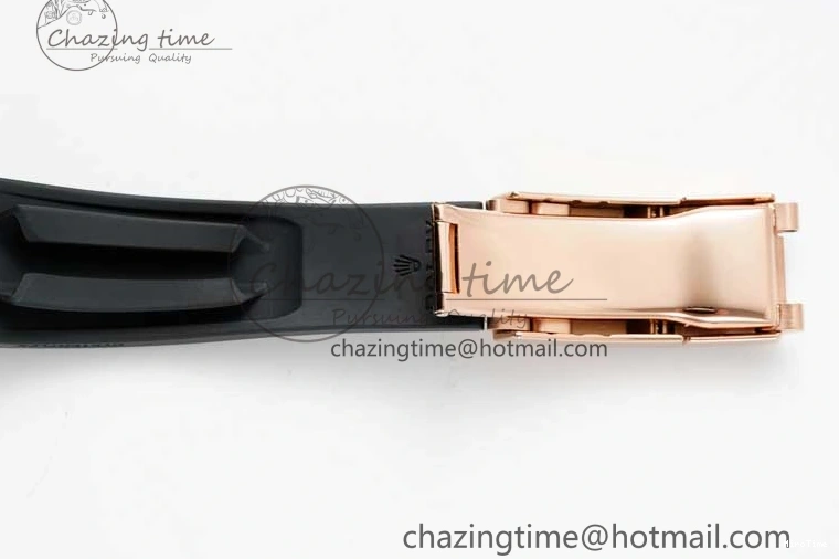 MiroTime 0506 Stretchable Daytona 116515 QF 1:1 Best Edition Black RG Dial on Oysterflex Rubber Strap SA 2273